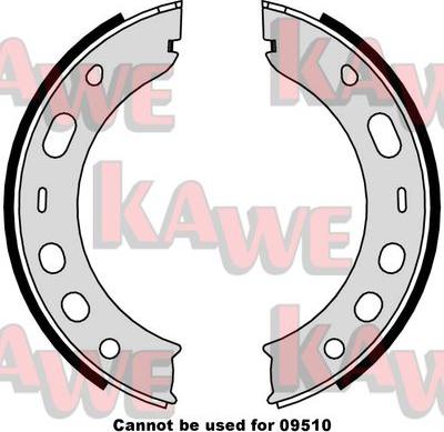 Kawe 09000 - Комплект гальм, ручник, парковка avtolavka.club