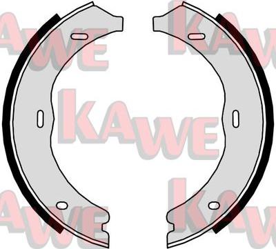 Kawe 09720 - Комплект гальм, ручник, парковка avtolavka.club