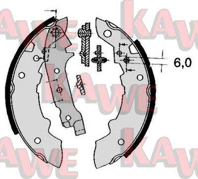 Kawe 04470 - Комплект гальм, барабанний механізм avtolavka.club