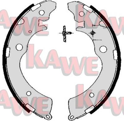Kawe 05690 - Комплект гальм, барабанний механізм avtolavka.club