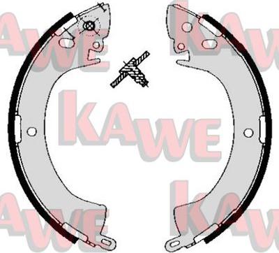 Kawe 05240 - Комплект гальм, барабанний механізм avtolavka.club
