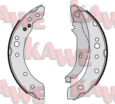 Kawe 01161 - Комплект гальм, барабанний механізм avtolavka.club