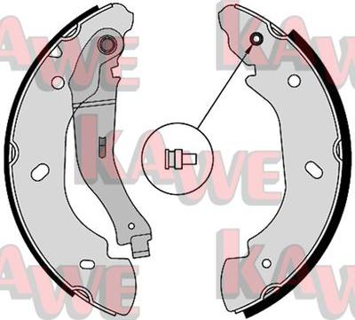 Kawe 08580 - Комплект гальм, барабанний механізм avtolavka.club