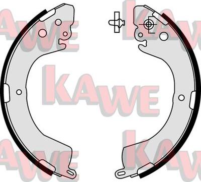 Kawe 07620 - Комплект гальм, барабанний механізм avtolavka.club