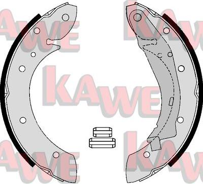 Kawe 07165 - Комплект гальм, барабанний механізм avtolavka.club