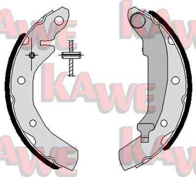 Kawe 07260 - Комплект гальм, барабанний механізм avtolavka.club