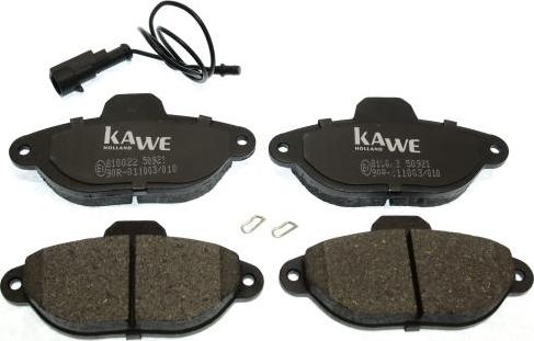 Kawe 810022 - Гальмівні колодки, дискові гальма avtolavka.club
