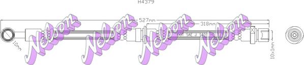 Kawe H4379 - Гальмівний шланг avtolavka.club