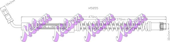 Kawe H5855 - Гальмівний шланг avtolavka.club