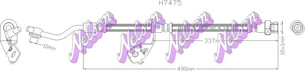 Kawe H7475 - Гальмівний шланг avtolavka.club