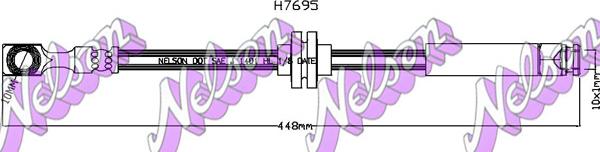 Kawe H7695 - Гальмівний шланг avtolavka.club