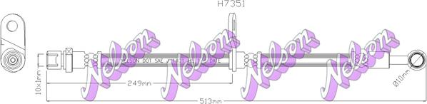 Kawe H7351 - Гальмівний шланг avtolavka.club