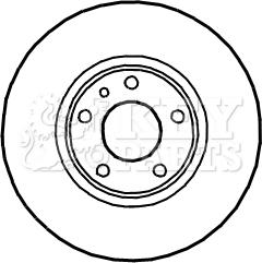 Key Parts KBD4907 - Гальмівний диск avtolavka.club