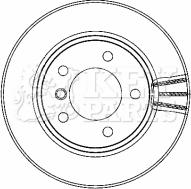 Key Parts KBD4463 - Гальмівний диск avtolavka.club