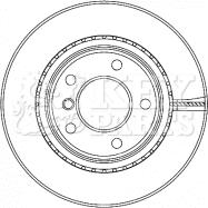 Key Parts KBD4467 - Гальмівний диск avtolavka.club