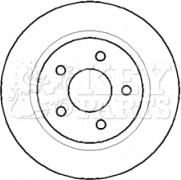 Key Parts KBD4403 - Гальмівний диск avtolavka.club