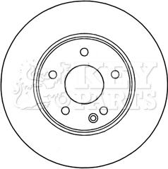 Key Parts KBD4470 - Гальмівний диск avtolavka.club