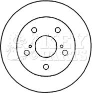 Key Parts KBD4666 - Гальмівний диск avtolavka.club