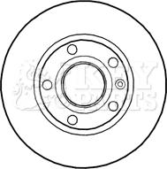 Key Parts KBD4687 - Гальмівний диск avtolavka.club