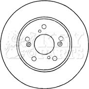 Key Parts KBD4639 - Гальмівний диск avtolavka.club