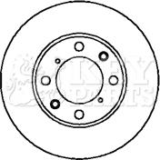 Key Parts KBD4093 - Гальмівний диск avtolavka.club