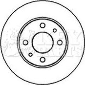 Key Parts KBD4001 - Гальмівний диск avtolavka.club