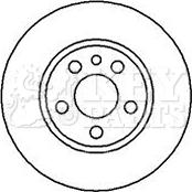 Key Parts KBD4079 - Гальмівний диск avtolavka.club