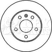 Key Parts KBD4114 - Гальмівний диск avtolavka.club