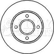 Key Parts KBD4983 - Гальмівний диск avtolavka.club