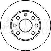 Key Parts KBD4857 - Гальмівний диск avtolavka.club