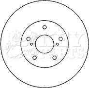 Key Parts KBD4805 - Гальмівний диск avtolavka.club