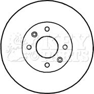 Key Parts KBD4818 - Гальмівний диск avtolavka.club