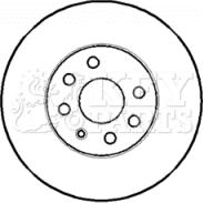 Key Parts KBD4393 - Гальмівний диск avtolavka.club