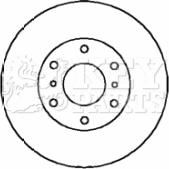 Key Parts KBD4357 - Гальмівний диск avtolavka.club