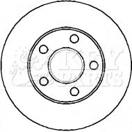 Key Parts KBD4316 - Гальмівний диск avtolavka.club