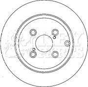 Key Parts KBD4380 - Гальмівний диск avtolavka.club