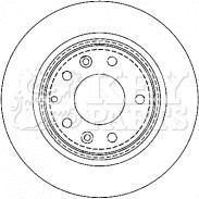 Key Parts KBD4335 - Гальмівний диск avtolavka.club