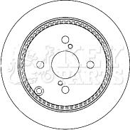 Key Parts KBD4378 - Гальмівний диск avtolavka.club