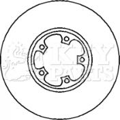 Key Parts KBD4241 - Гальмівний диск avtolavka.club