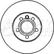 Key Parts KBD4250 - Гальмівний диск avtolavka.club