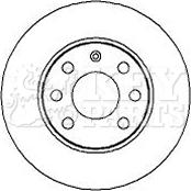 Key Parts KBD4258 - Гальмівний диск avtolavka.club