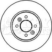 Key Parts KBD4219 - Гальмівний диск avtolavka.club