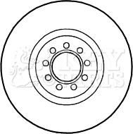 Key Parts KBD4711 - Гальмівний диск avtolavka.club