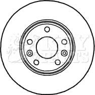 Key Parts KBD4780 - Гальмівний диск avtolavka.club