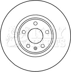 Key Parts KBD5990S - Гальмівний диск avtolavka.club