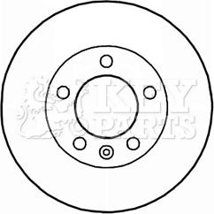 Key Parts KBD5941S - Гальмівний диск avtolavka.club