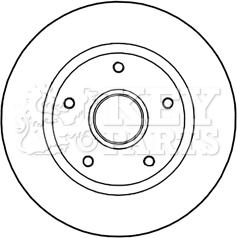 Key Parts KBD5966S - Гальмівний диск avtolavka.club