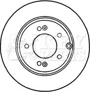 Key Parts KBD5906S - Гальмівний диск avtolavka.club