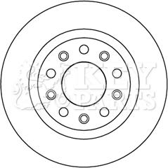 Key Parts KBD5194 - Гальмівний диск avtolavka.club