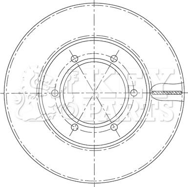 Key Parts KBD5197 - Гальмівний диск avtolavka.club